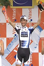 Frank Schleck wins the 17th stage of the Tour de France 2009